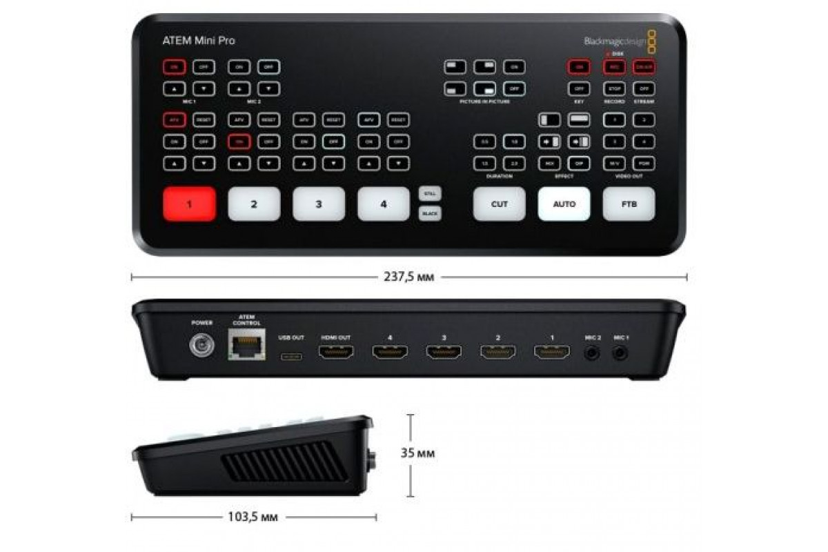 Видеомикшер Blackmagic Design ATEM Mini PRO