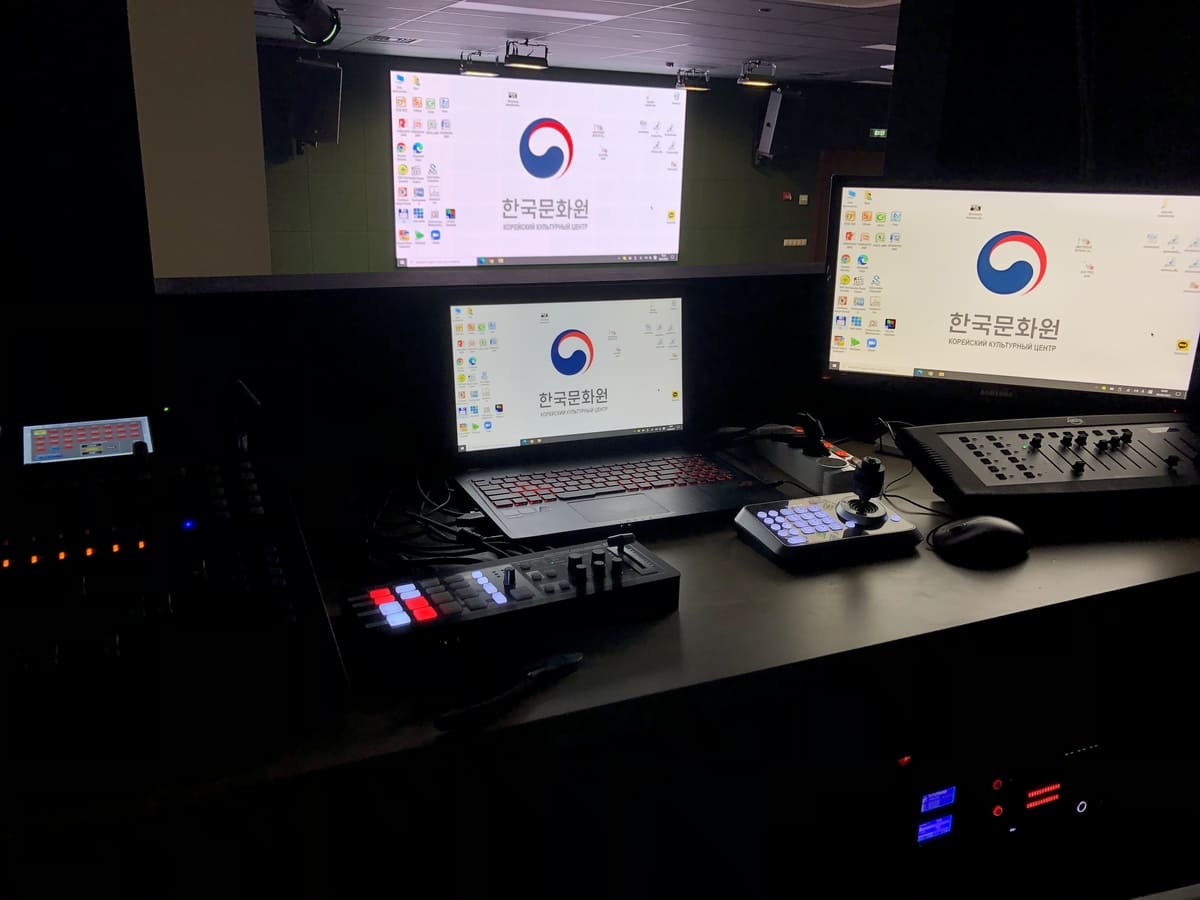 Спроектировать и интегрировать оборудование для проведения небольших выступлений артистов, а также проведения совещаний и презентаций