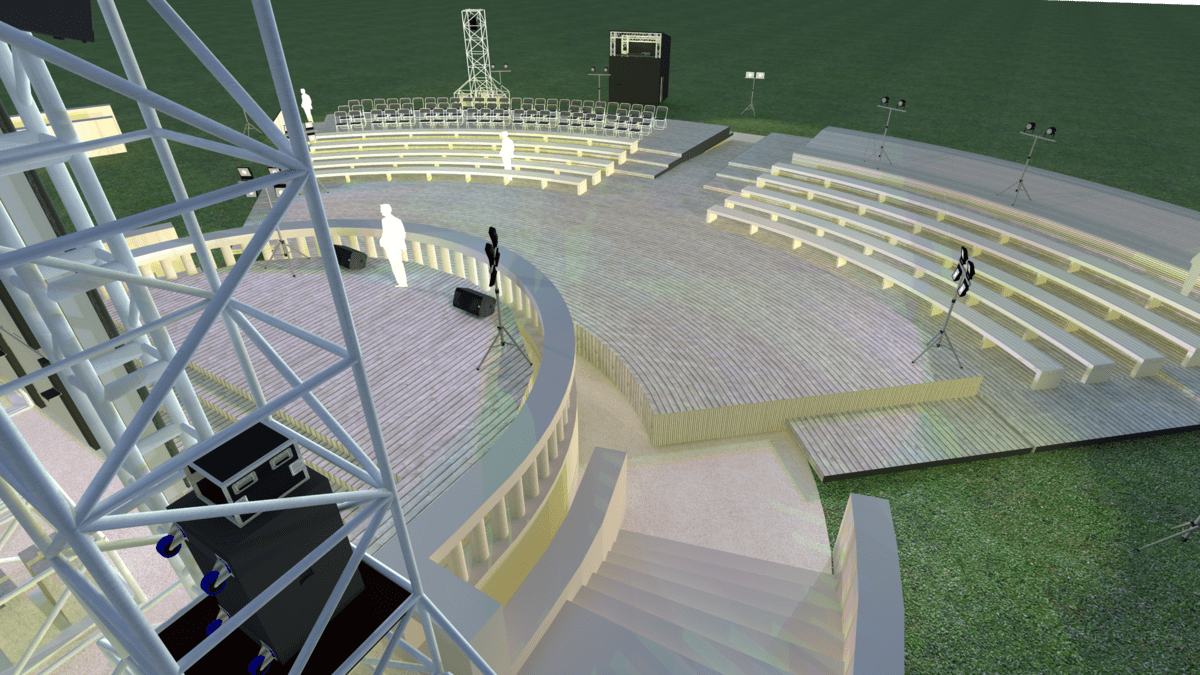 Проект подразумевает работу сценического комплекса, при температурах от -5 до +40 градусов Цельсия и длительное безопасное нахождение комплекта оборудования на улице